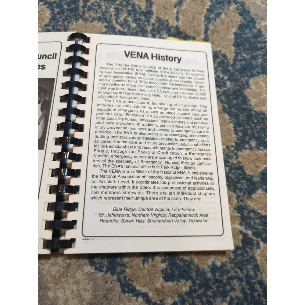 Vtg Cookbook Virginia Emergency Nurses Association‎ Sharing Our Best 1996